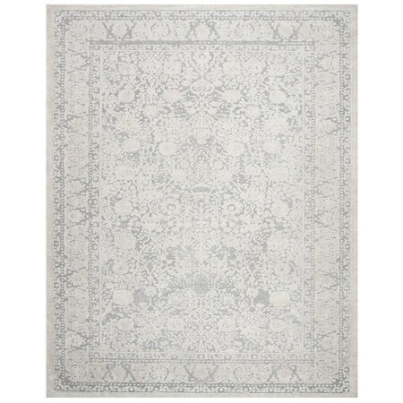 Safavieh 11 x 15 ft. Reflection Power Loomed Rectangle Area Rug Light Grey & Cream RFT663C-1115